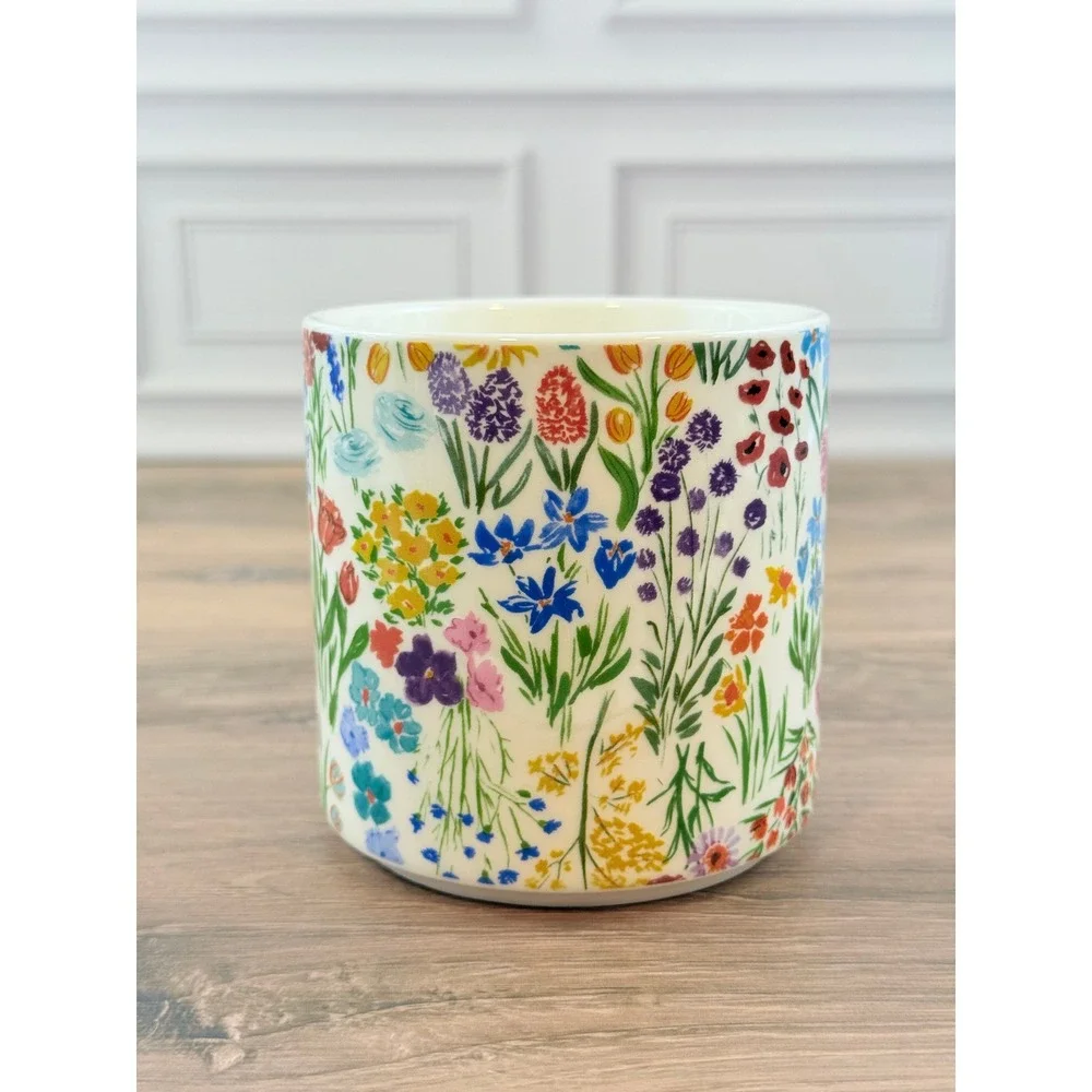 Sur La Table 14oz Floral Mug La Fattoria Toscana Green MINT!